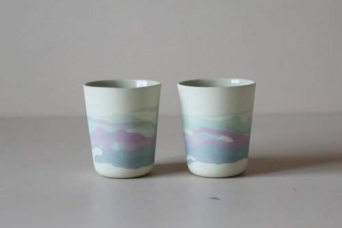 'AURORA' Color-Dripped Cup (New)